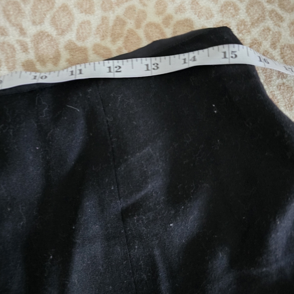 Talbot Black Wool Blend Lined Pleated Skirt Size 12 - Picture 6 of 12